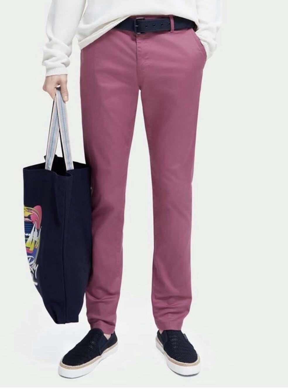 Scotch & Soda Slim Fit chinos In dahlia purple tapered ankle Pants Size 29x32